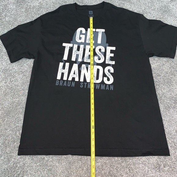 WWE WWF SHIRT TSHIRT TEE BRAUN STROWMAN WRESTLING XL GET THESE HANDS - Picture 5 of 6